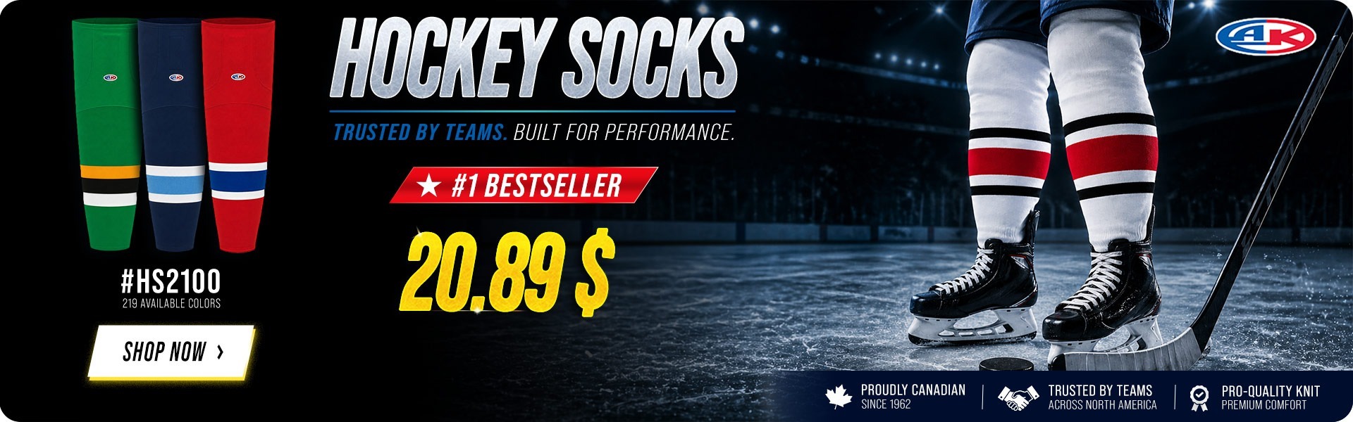 Hockey Socks - Athletic Knit - Tshirtideal Com
