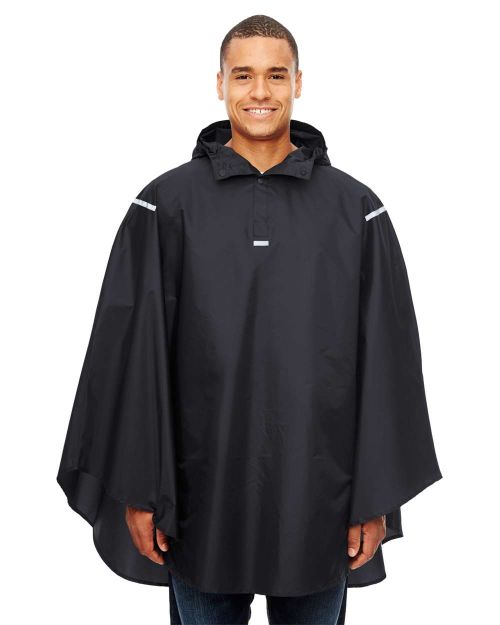 Team 365 TT71 Unisex Zone Packable Poncho - TShirtideal.com