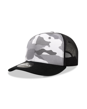 Decky 1054 - 6 Panel Mid Profile Structured Camo Trucker