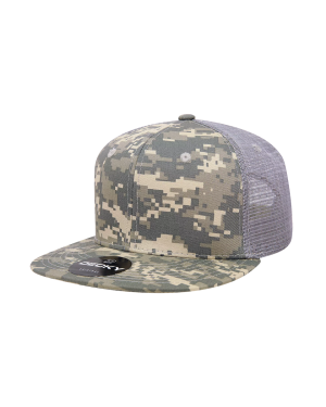 Decky 1055 - 6 Panel High Profile Structured Camo Trucker