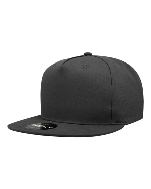 Decky 1064 - 5 Panel High Profile Structured Cotton Blend Snapback Cap