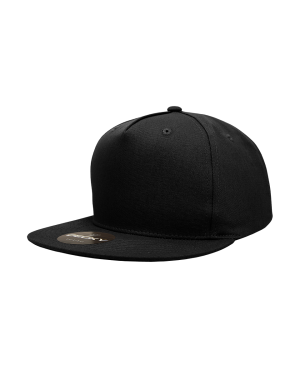 Decky 1064 - 5 Panel High Profile Structured Cotton Blend Snapback Cap