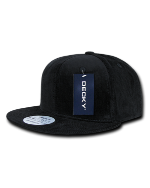 Decky 1076 - 6 Panel High Profile Structured Corduroy Snapback Cap