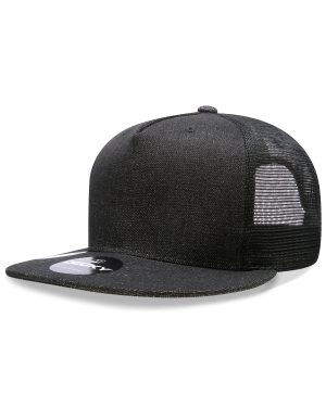 Decky 1082 - 5 Panel High Profile Structured Denim Trucker Cap