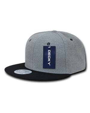 Decky 1087 - 6 Panel High Profile Structured Melton Snapback Cap
