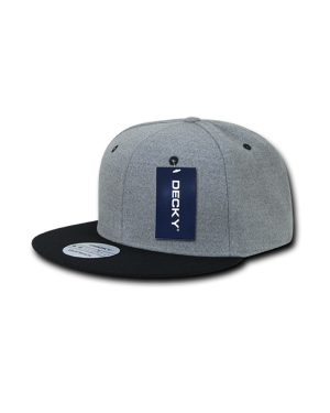 Decky 1087 - 6 Panel High Profile Structured Melton Snapback Cap