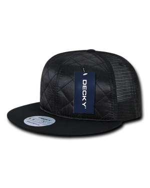 Decky 1141 - 6 Panel High Profile Structured Quilted Trucker Cap