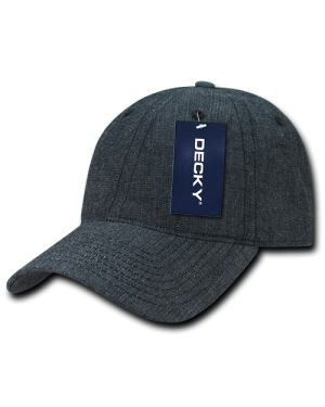 Decky 117 - 6 Panel Low Profile Relaxed Denim Dad Hat