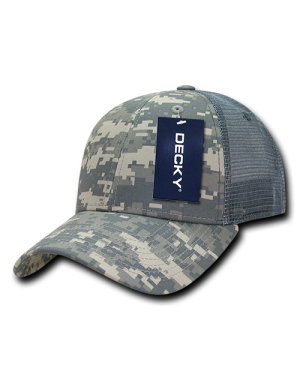 Decky 218 - 6 Panel Low Profile Structured Camo Trucker Cap