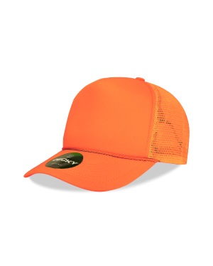 Decky 221 - 5 Panel High Profile Structured Foam Trucker Cap