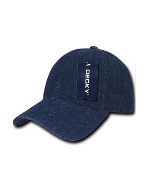 Decky 235 - 6 Panel Low Profile Relaxed Denim Cap