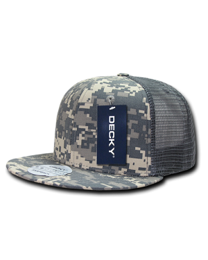 Decky 241 - 6 Panel High Profile Structured Ripstop Trucker Cap