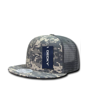 Decky 241 - 6 Panel High Profile Structured Ripstop Trucker Cap
