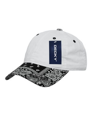 Decky 256 - 6 Panel Low Profile Relaxed Bandana Bill Dad Hat