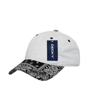 Decky 256 - 6 Panel Low Profile Relaxed Bandana Bill Dad Hat