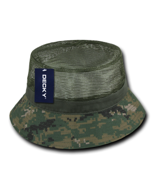 Decky 458 - Structured Mesh Bucket Hats