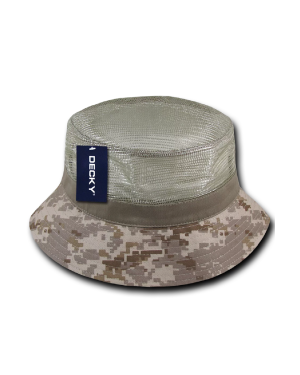 Decky 458 - Structured Mesh Bucket Hats