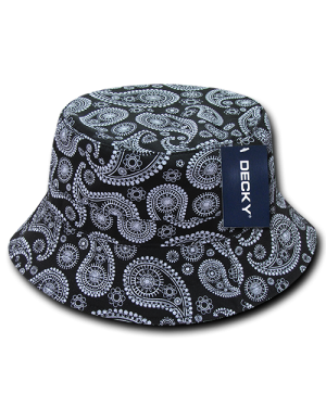 Decky 459 - Relaxed Paisley Bucket Hats