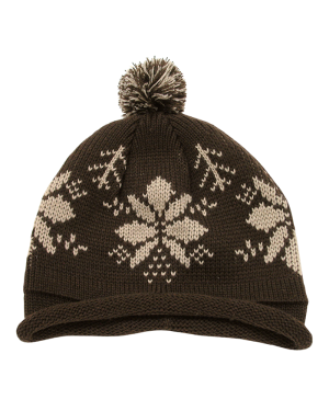 Decky 611B - Snowflake Roll Up Beaine w/Pom