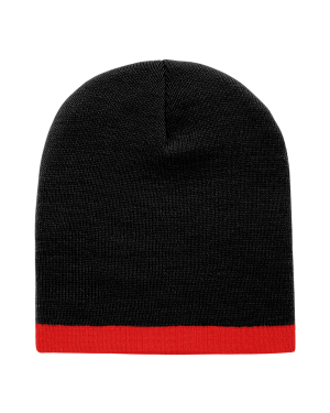 Decky 8007 - Acrylic/Polyester Striped Short Beanie