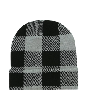 Decky 8027 - Long Plaid Beanie