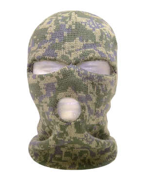 Decky 8032 - Camo 3 Holes Face Mask Beanie