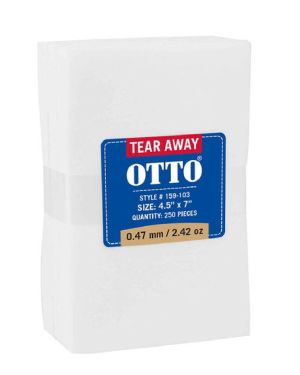 OTTO 159-103 - OTTO Embroidery Stabilizer Backing Tear Away Sheets