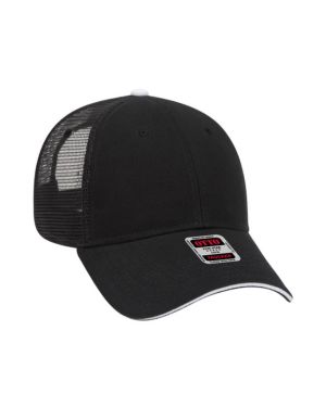 OTTO 84-482 - OTTO CAP® 6 Panel Low Profile Mesh Back Trucker Hat