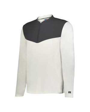 Russell R03GKM - SIDELINE GRID 1/4 ZIP PULLOVER