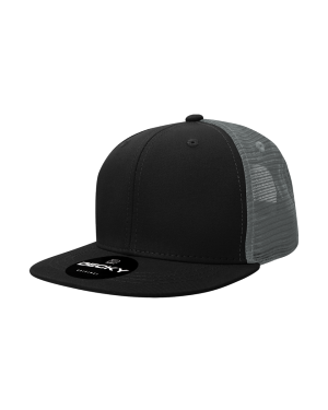 Decky 1052 - 6 Panel High Profile Structured Acrylic/Polyester Trucker Cap
