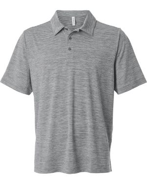 Team 365 TT125 - Men's Relay Heathered Stripe Polo