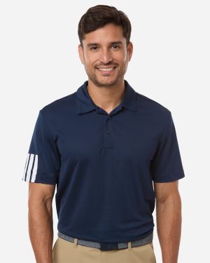 Adidas A719 - Men's Performance 3-Stripes Climacool Polo