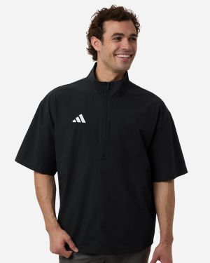 Adidas AT505 - Men's Short Sleeve Quarter-Zip Pullover