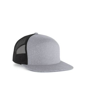 Pacific Headwear P710 - Heather 6-Panel Arch Trucker Snapback Cap