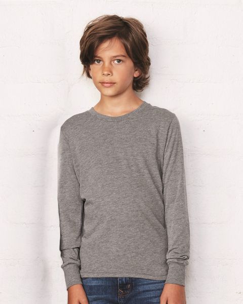 Bella + Canvas 3501Y - Youth Long Sleeve Jersey Tee