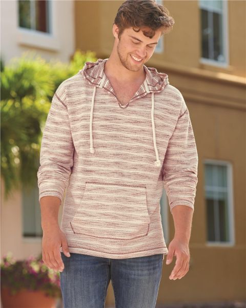 J. America 8692 - Baja French Terry Hooded Pullover