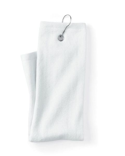 Carmel Towel Company C162523TGH - Trifold Golf Towel with Grommet